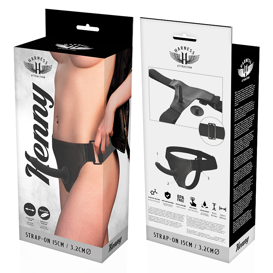 Harness Attraction - Rnes Silicone Kenny 15 Cm -O- 3.2 Cm
