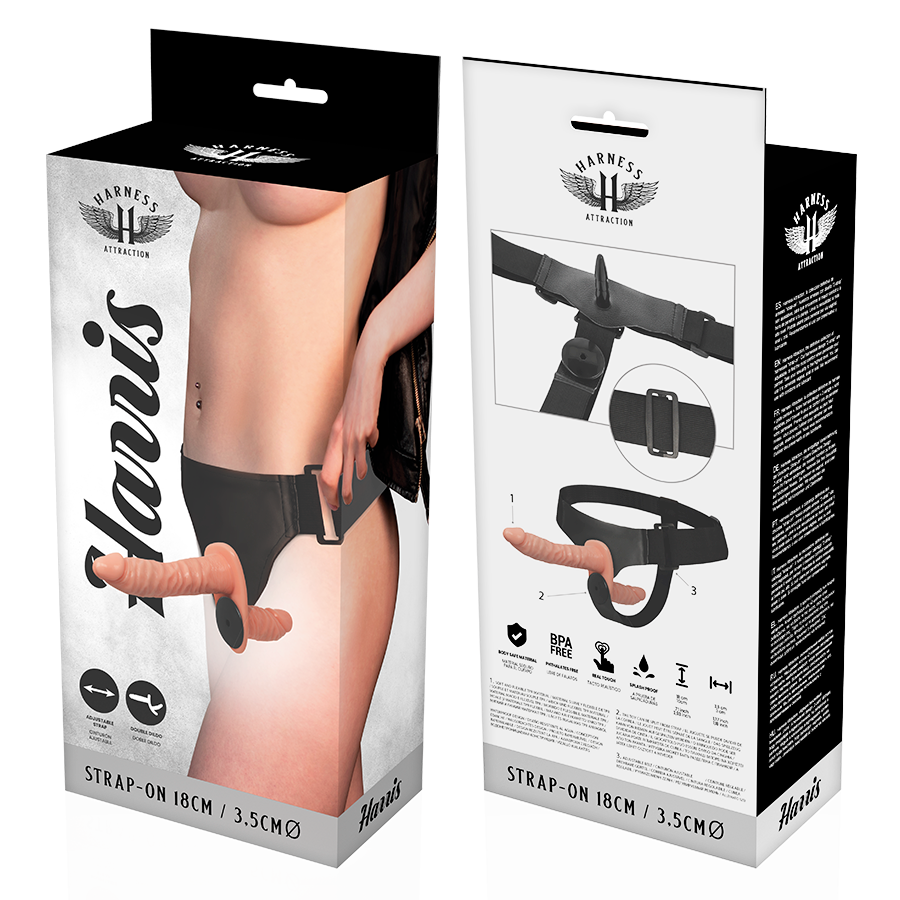 Harness Attraction - Harris Double Penetraci N With Vibration 18 Cm -O- 3.5 Cm
