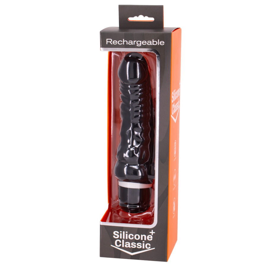 Seven Creations - Black Rechargeable Vibrator 7V 18 Cm Model 2