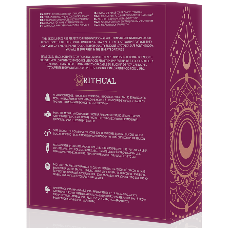 RITHUAL - DelighToys Nisha Rechargeable Medical Silicone Kegel Balls Orchid