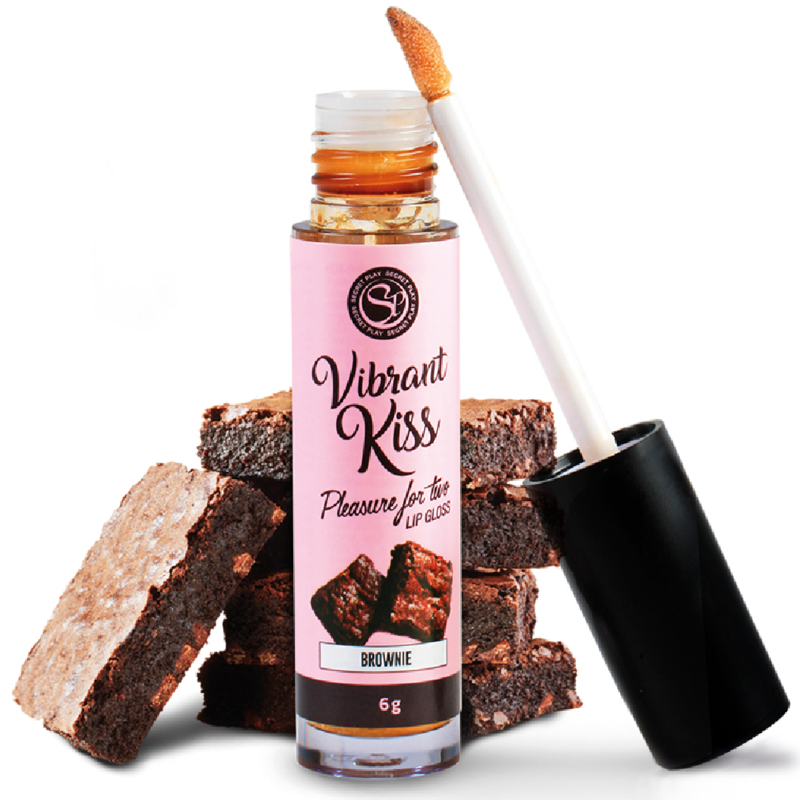 SECRETPLAY - Lip Gloss Vibrant Kiss Brownie by DelighToys