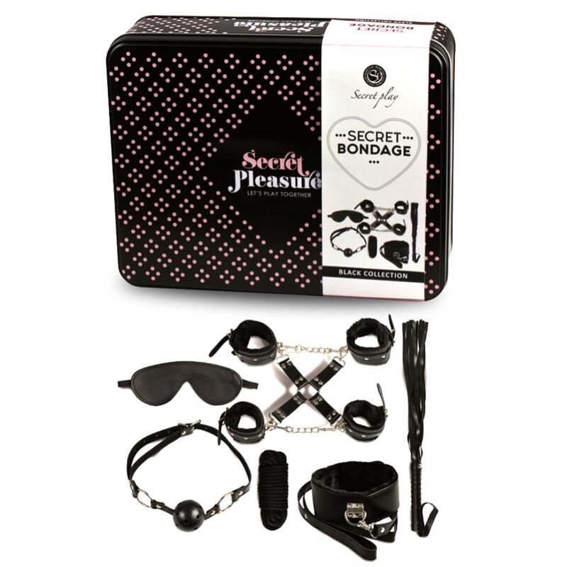Secretplay - Bdsm Set 8 Pcs Black