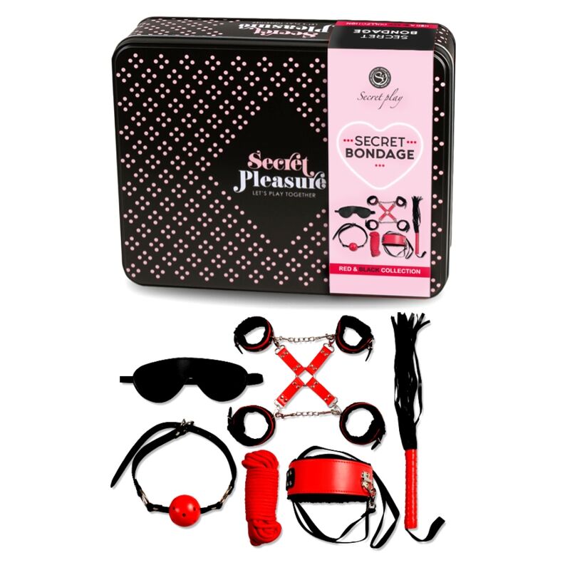 Secretplay - Bdsm Set 6 Pcs Red Collection