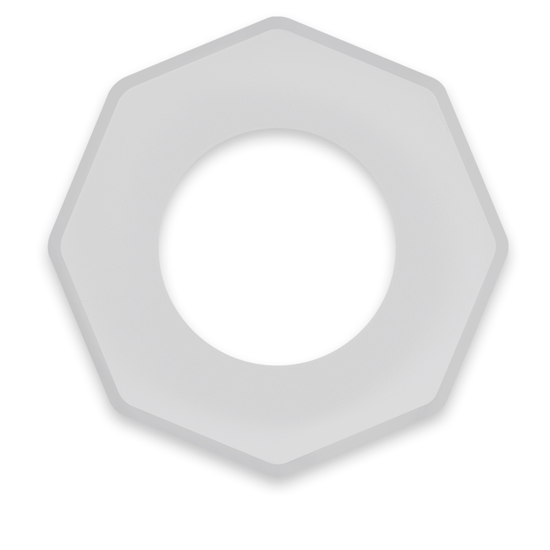 Powering - Super Flexible And Resistant Penis Ring 5Cm Pr10 Clear