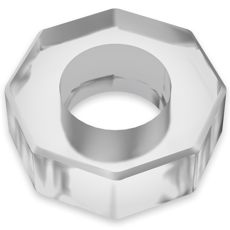 Powering - Super Flexible And Resistant Penis Ring 5Cm Pr10 Clear
