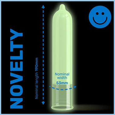 Pasante Glow in the Dark Smooth Condoms – Condoms – product photo 2