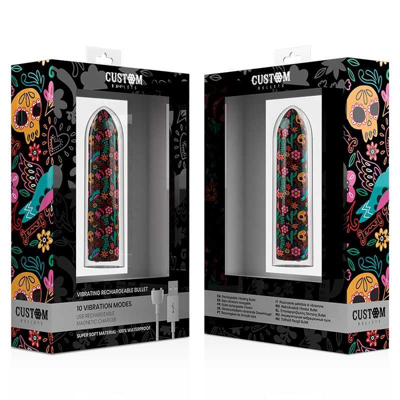 Custom Bullets - Rechargeable Skull Magnetic Bullet 10 Intensities