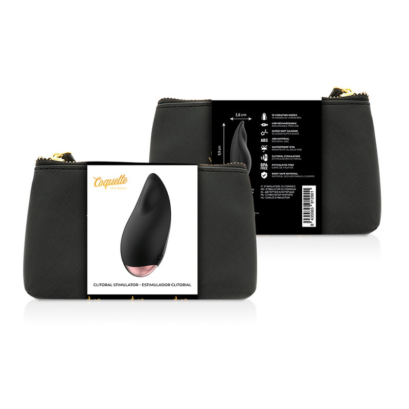 Coquette Toys - Clitorial Stimulator Black / Gold Drop