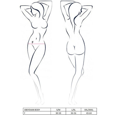 Passion Obsydian Plus-Size Teddy Bodysuit – Bodysuits – product photo 2
