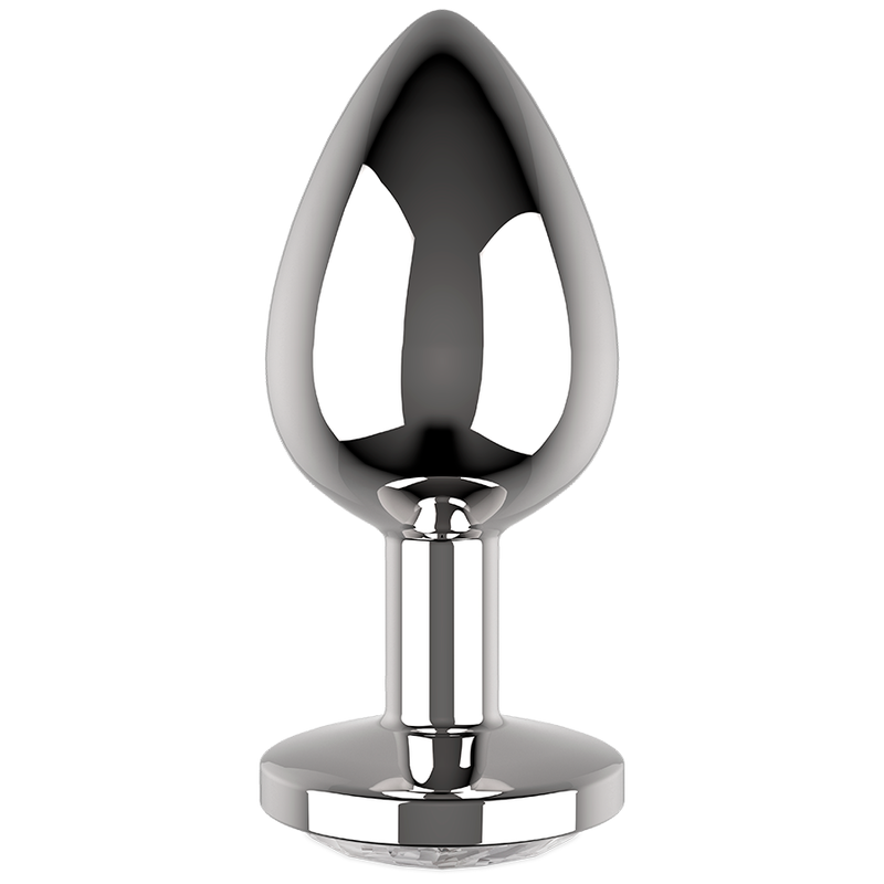 Coquette Toys - Anal Plug Metal White Color Size L 4 X 9Cm