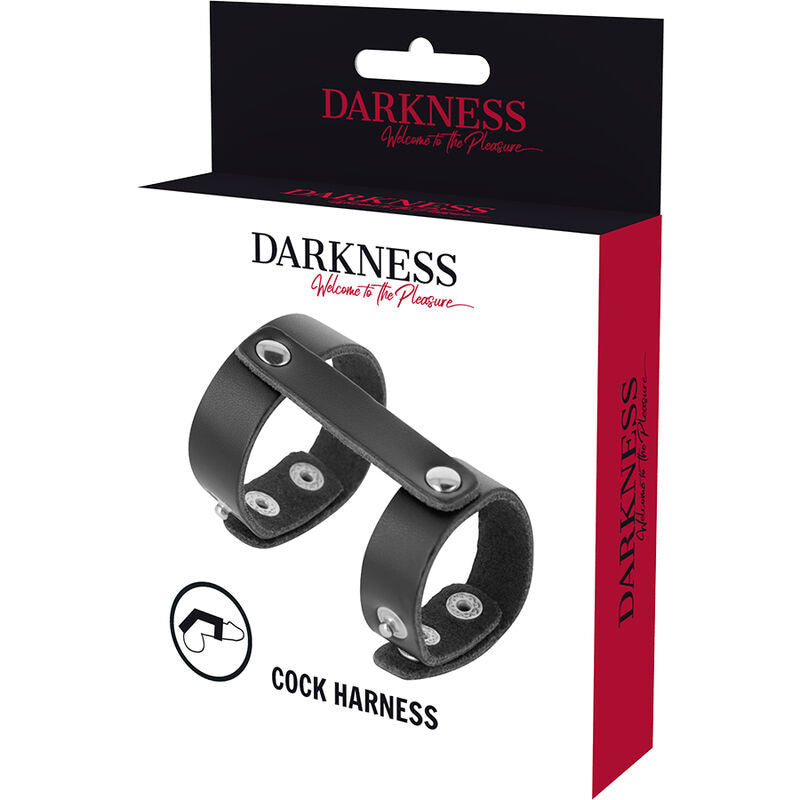 DARKNESS - Adjustable Leather Ring Penis and Testicles