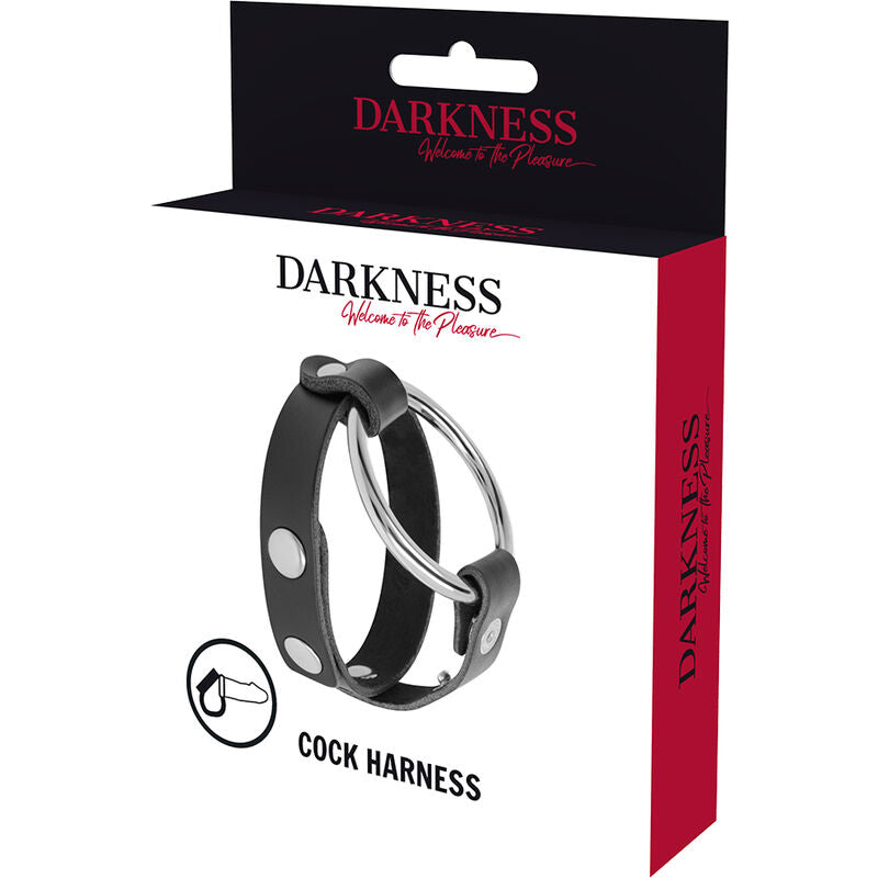 DARKNESS - Adjustable Penis and Testicle Ring by DelighToys