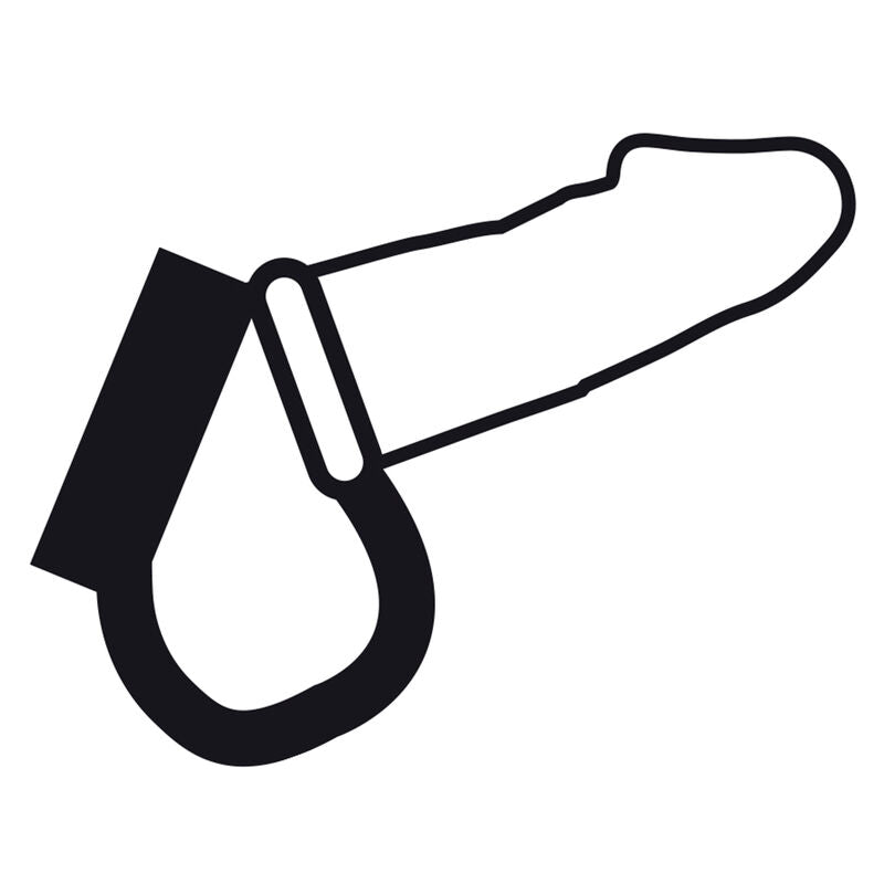 DARKNESS - Adjustable Penis and Testicle Ring by DelighToys
