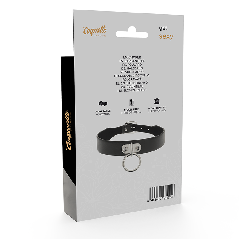 DelighToys - Coquette Chic Desire Vegan Leather Necklace – Elegant Adjustable Acces