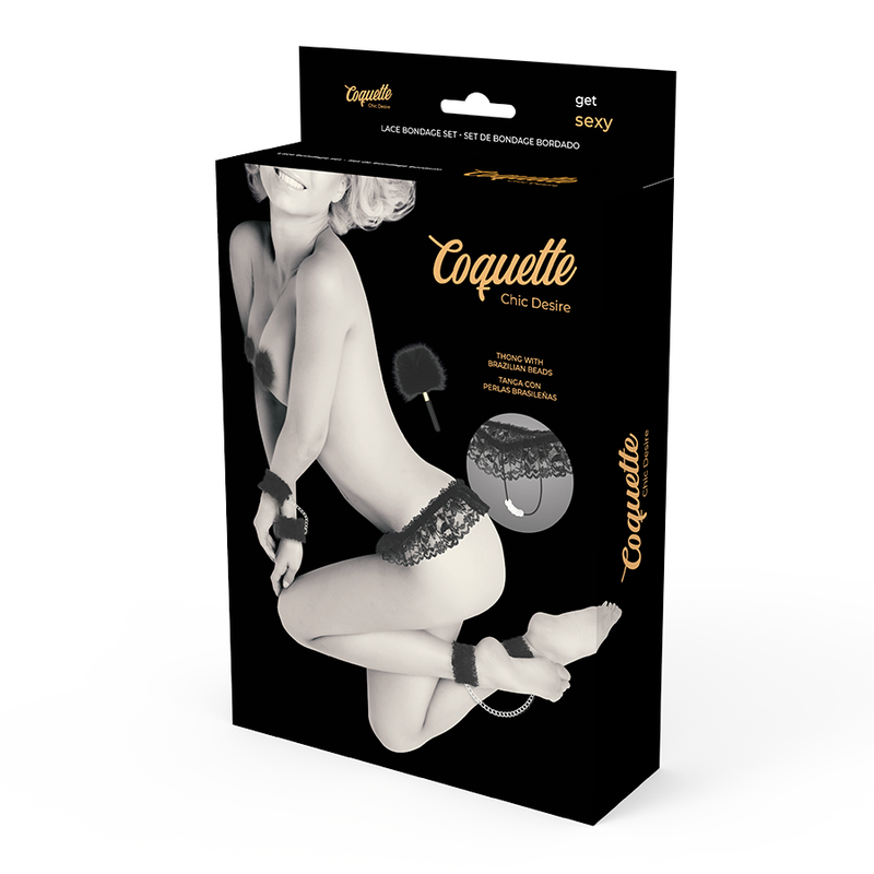 Coquette Chic Desire - Lace Accessories Bondage Set Deluxe