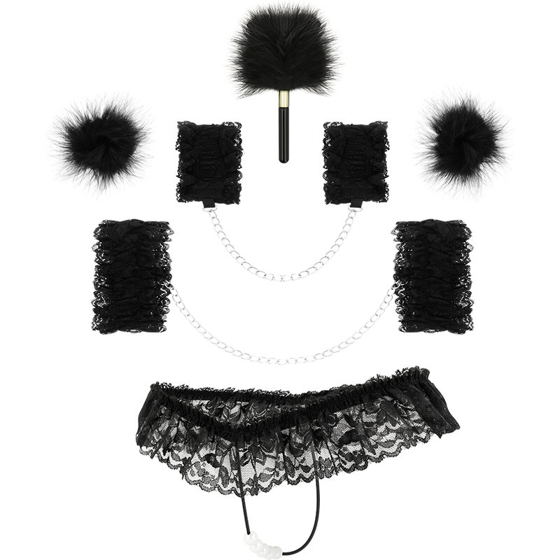 Coquette Chic Desire - Lace Accessories Bondage Set Deluxe