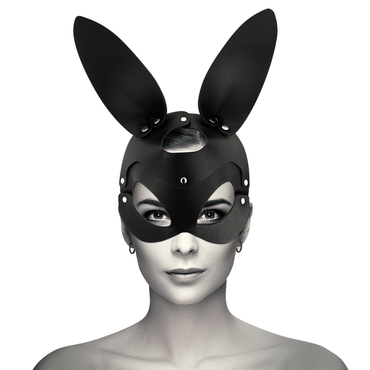 Coquette Chic Desire Vegan Leather Rabbit Ears Mask Rabbit Vibrator – Rabbit Vibrators – product photo 2