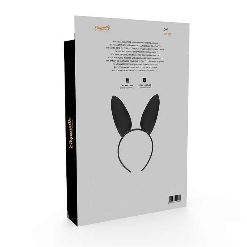 COQUETTE CHIC DESIRE - Vegan Leather Headband Rabbit Ears