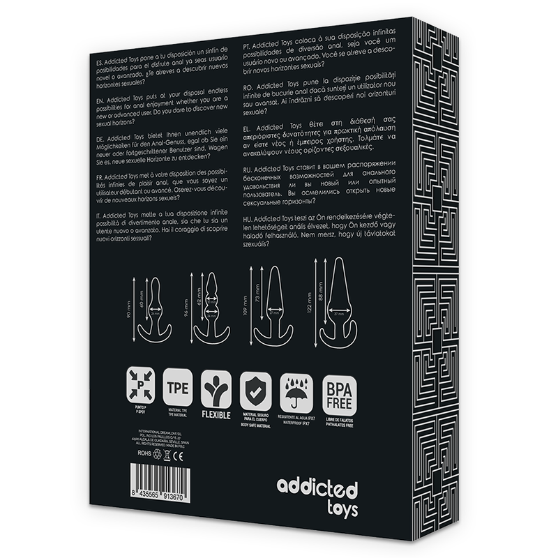 Addicted Toys - Set 4 Anal Plugs