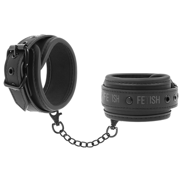FETISH SUBMISSIVE - Vegan Leather Handcuffs with Neoprene Lining