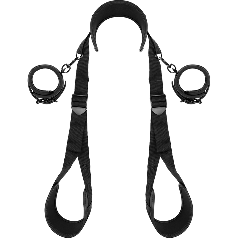FETISH SUBMISSIVE - Adjustable Restraint Set with Neoprene Lined Handcuf