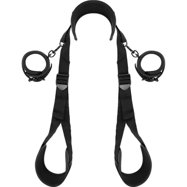 FETISH SUBMISSIVE - Adjustable Restraint Set with Neoprene Lined Handcuf