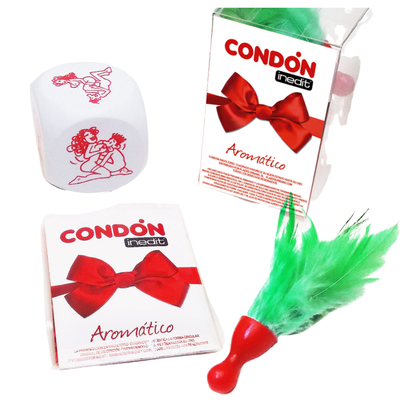 INEDIT - Bow Gift Box (Dice + Condom + Pen) (1)