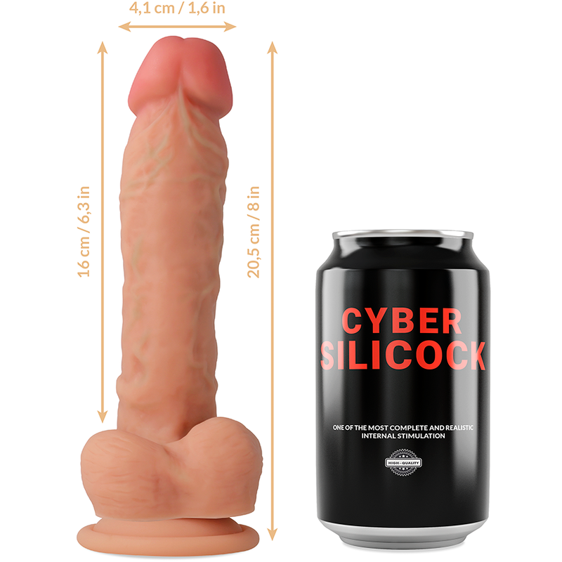 Cyber Silicock - Strap-On Magnus Liquid Silicone With 3 Rings Free 20.5 Cm -O- 4.1 Cm