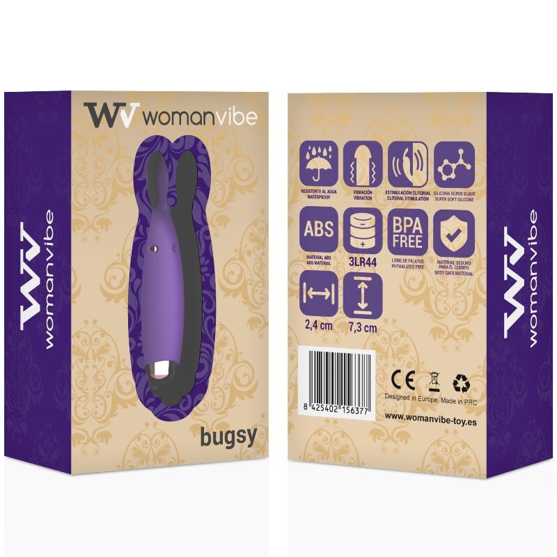 WOMANVIBE - Bugsy Silicone Rabbit Stimulator by DelighToys