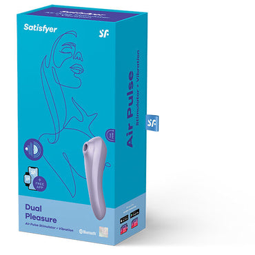 SATISFYER - Dual Pleasure Air Pulse Vibrator Mauve by DelighToys