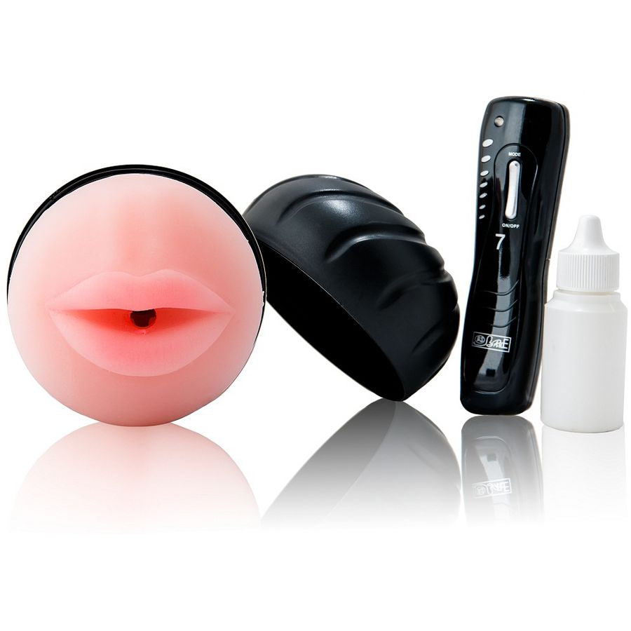 Baile Mouth Masturbator Vibrator simulates real oral pleasure with Pure Skin texture and 7 vibration rhythms. Soft, lifelike feel and easy maintenance.2