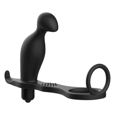 Addicted Toys - Anal Plug with Silicone Cock Ring – Cock Rings – product photo 3