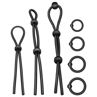 Boost your performance with the Addicted Toys Silicone Cock Ring Set. Seven flexible rings offer comfort, delay ejaculation, and intensify orgasms for ultimate pleasure.1