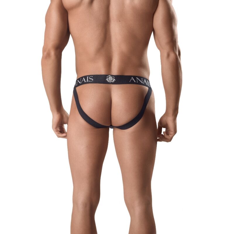 Anais Men Ares Jock Strap Net features breathable black mesh, a sharp-cut thong, and an open back design—perfect for bold men who love sensual, stylish comfort.2
