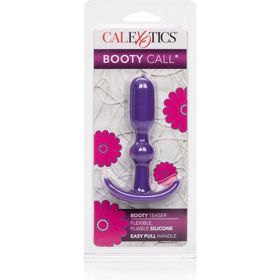 CalExotics Anal Plug Teaser features a slim, flexible design with pearl-shaped ridges, ideal for beginners. Safe, easy to use, and available in pink or blue.4