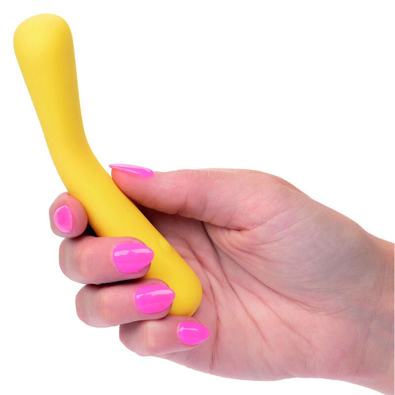 CalExotics Mini FlexiWand offers 10 functions, a bendable body that holds shape, liquid silicone comfort, USB recharge, memory chip, and waterproof design.6