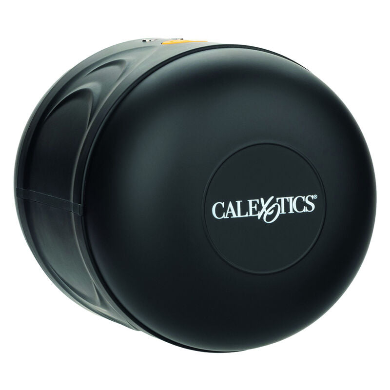 CalExotics Dual Motor Stroker offers 10 vibration functions, dual-entry design, textured chamber, memory chip, and USB recharge for intense solo pleasure anywhere.4