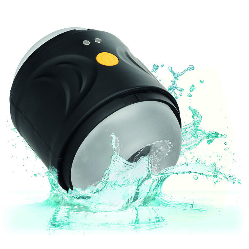 CalExotics Dual Motor Stroker offers 10 vibration functions, dual-entry design, textured chamber, memory chip, and USB recharge for intense solo pleasure anywhere.7