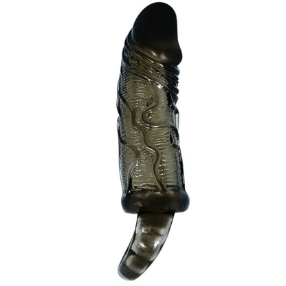 Shop Baile Penis Extender Sheath With Strap For Testicles, a realistic TPR sleeve with textured contours for temporary added length and thickness.