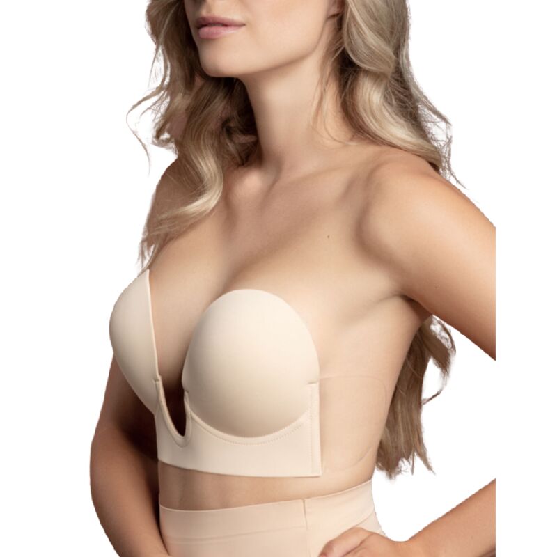 Bye-Bra - Bra Without Handles Shape U Beige Cup A