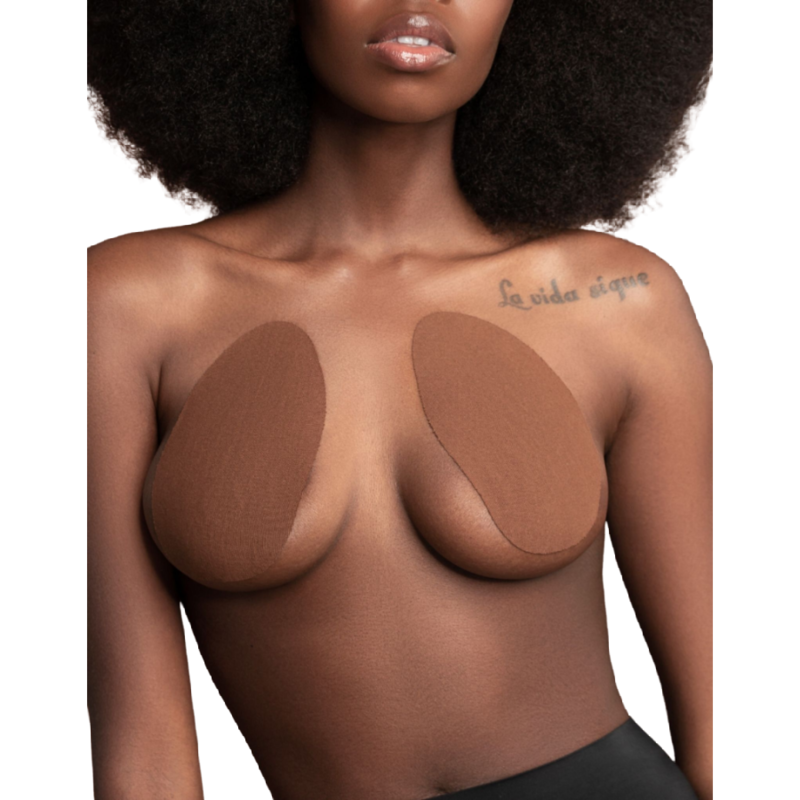 Bye-Bra - Breasts Enhancer + 3 Pairs Of Satin Brown Cup A/C