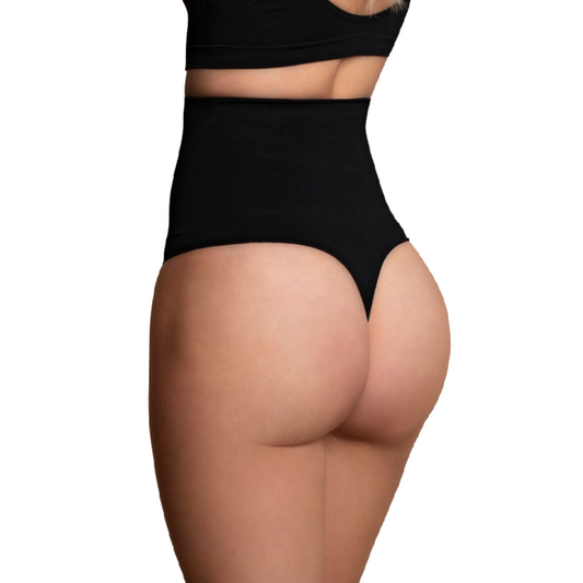 Bye-Bra - Thong Style Seamless Girdle Black Size S