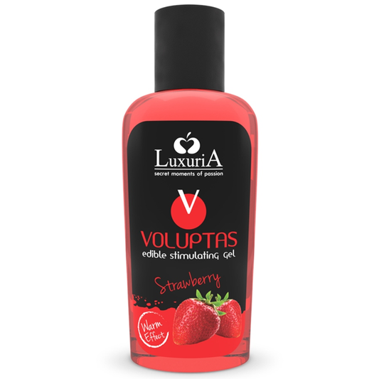 Intimateline Luxuria - Voluptas Edible Massage Gel Warming Effect - Strawberry 100 Ml