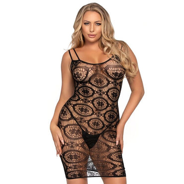 LEG AVENUE - Daisy Crochet Mini Dress – One Size