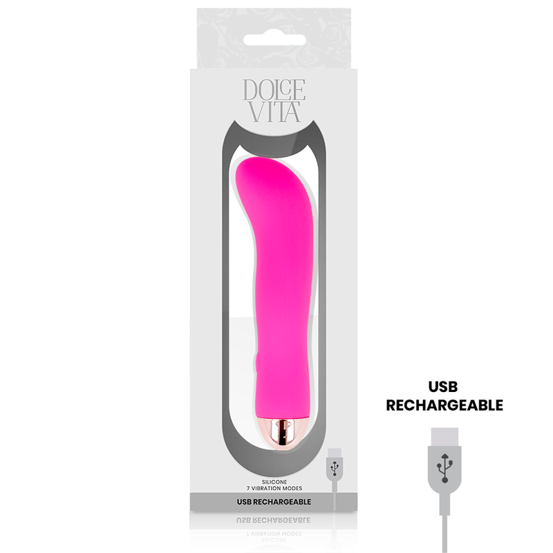 Dolce Vita - Rechargeable Vibrator Two Pink 7 Speeds