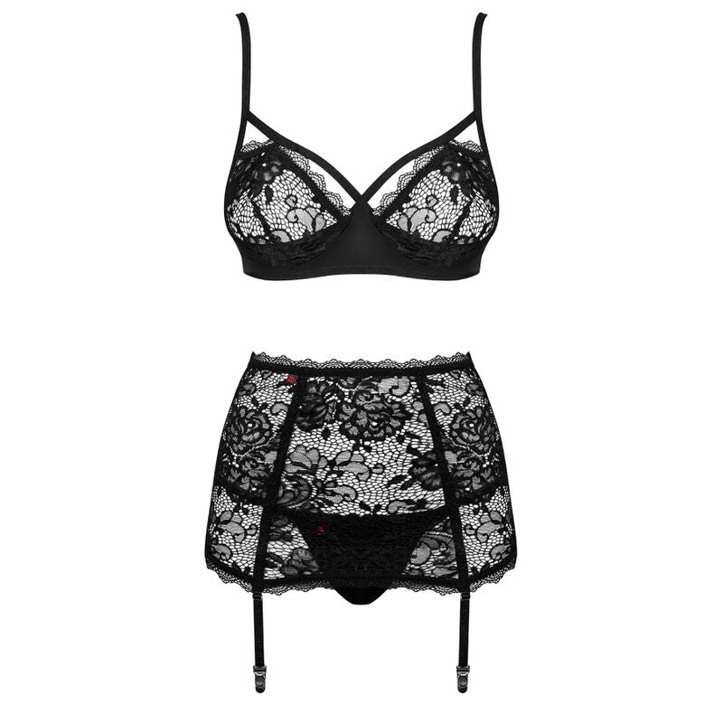 Obsessive - Peonesia Set Three Pieces S/M