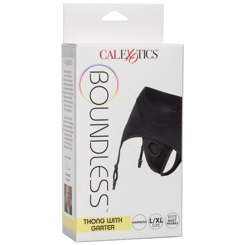 California Exotics - Boundless Thong With Garter L/Xl