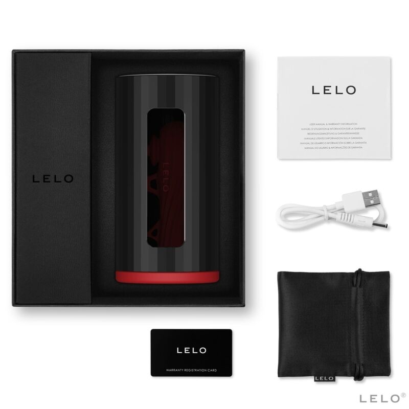 Lelo - F1S V2 Masturbator With Sdk Technology Red - Black