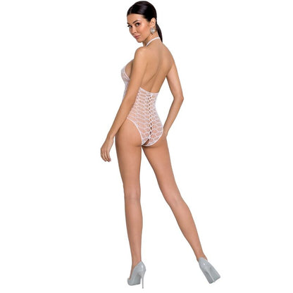 Passion - Woman Bs087 White Bodystocking One Size