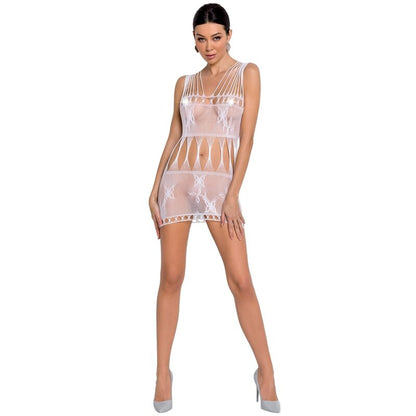 Passion - Woman Bs090 White Bodystocking One Size